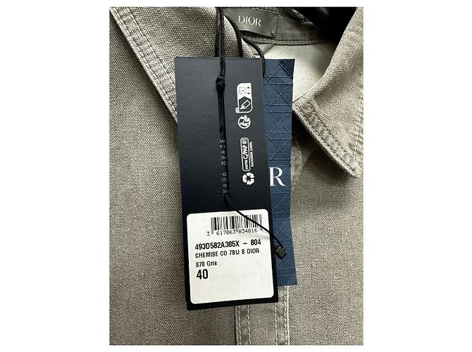 Dior Stone Island Baumwoll-Overshirt Braun - Ansicht 8