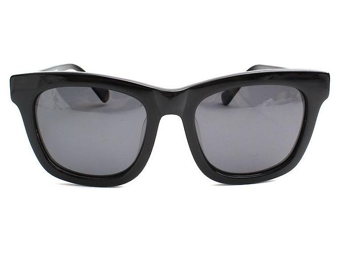 Balmain Gafas de sol negras con borde dorado Negro - vista 2