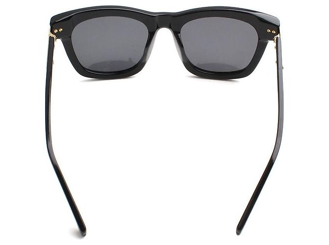 Balmain Gafas de sol negras con borde dorado Negro - vista 4