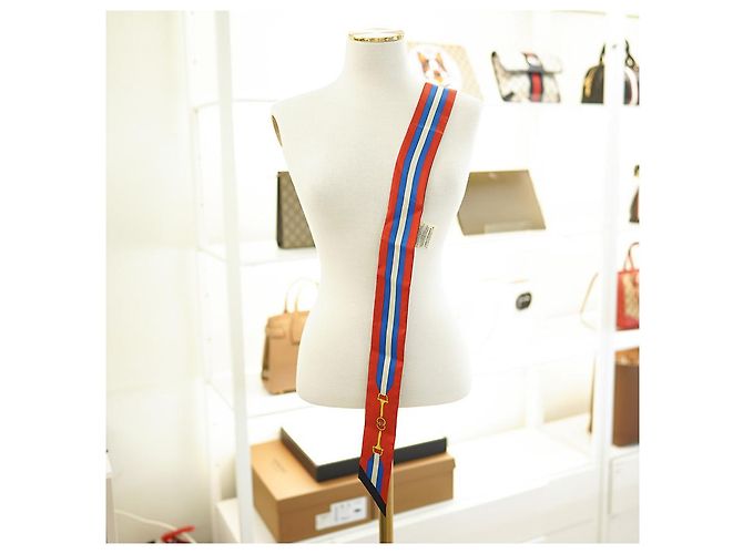 Gucci Pañuelo Twilly de seda con rayas Multicolor - vista 15
