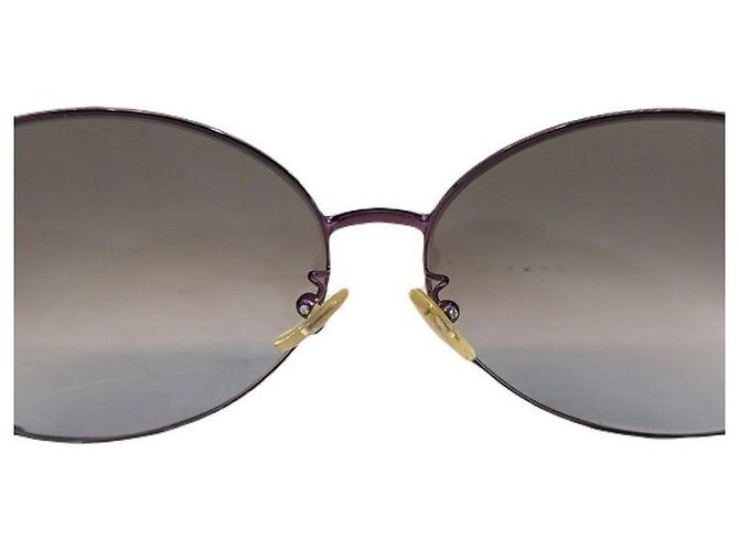 Fendi Occhiali da sole da donna con montatura a corno e logo FF argento Porpora - vista 6