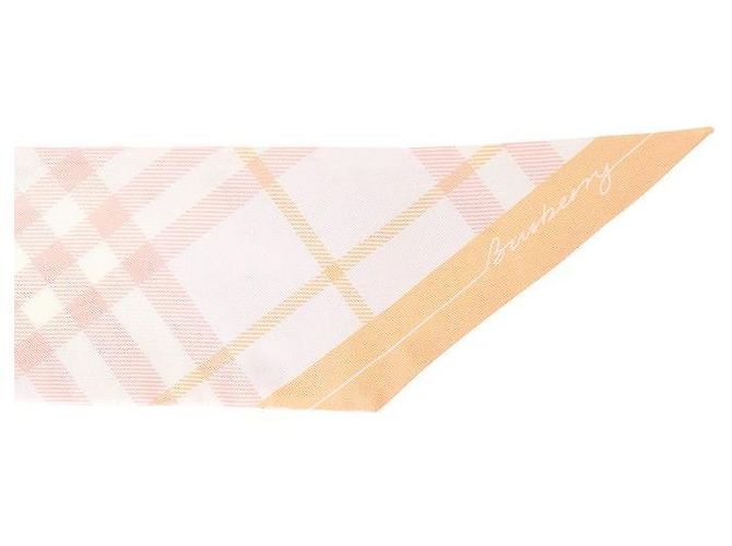 Burberry Sciarpa skinny in seta a quadri da donna Multicolore - vista 5