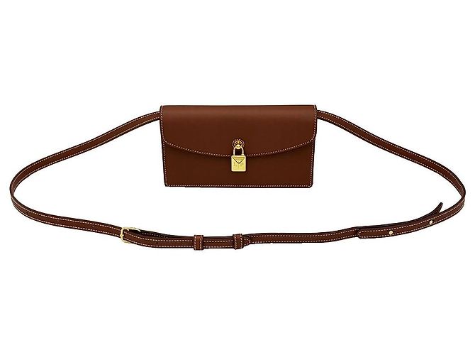 Loro Piana Clutch Extra Pouch e Borsa a Spalla Marrone - vista 2