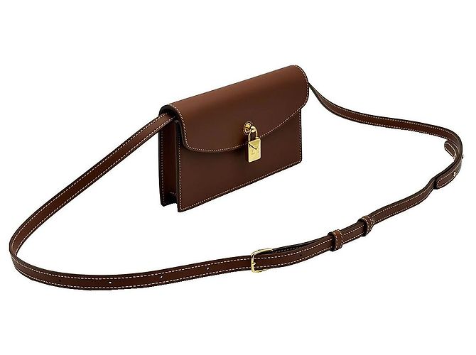 Loro Piana Clutch Extra Pouch e Borsa a Spalla Marrone - vista 4