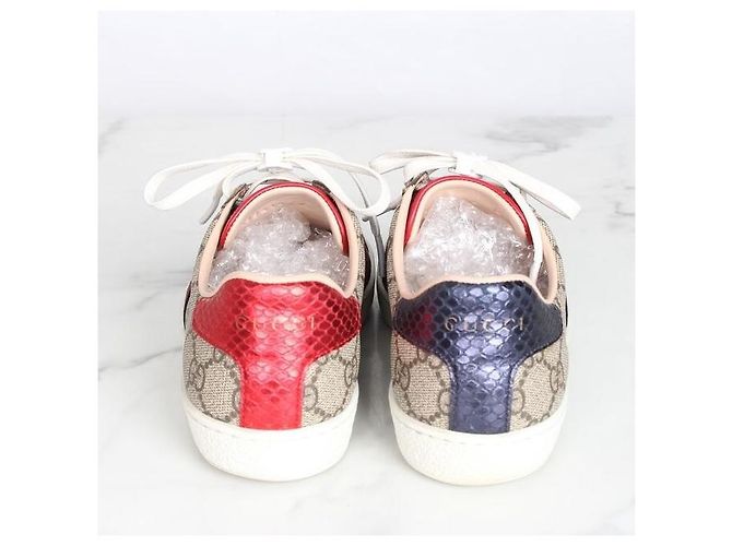 Gucci Ace Sneakers Brown Marrone - vista 4