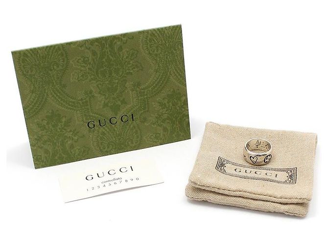 Gucci Anello Blind for Love in argento sterling - vista 2