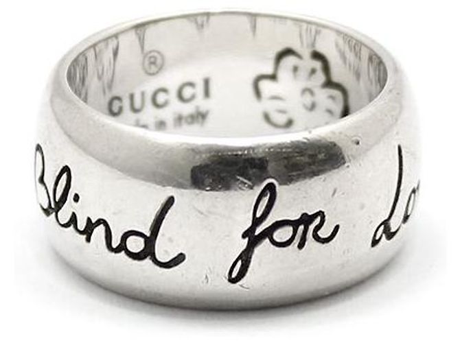 Gucci Anello Blind for Love in argento sterling - vista 3