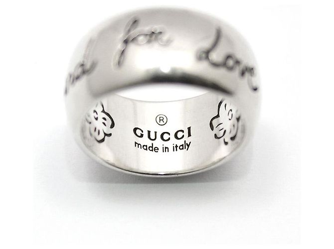 Gucci Anello Blind for Love in argento sterling - vista 7
