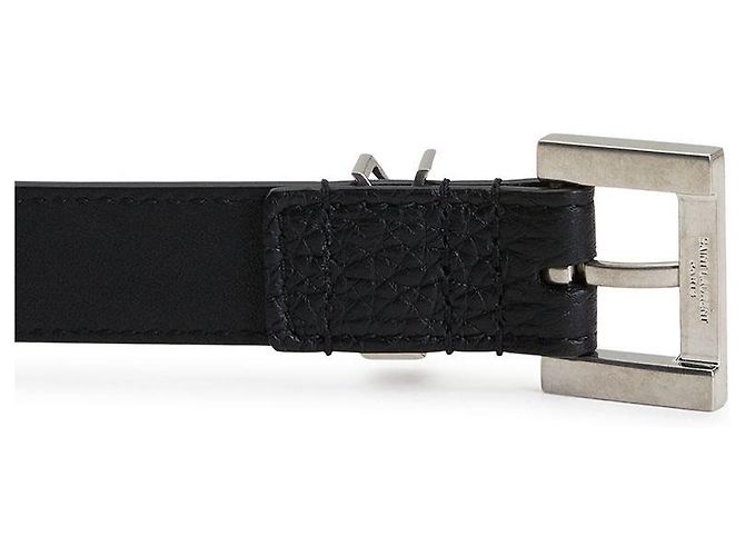Saint Laurent Cintura Monogram da uomo Nero - vista 5