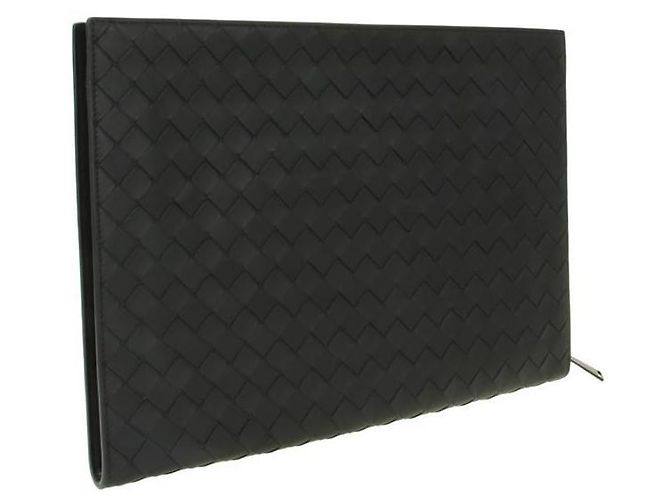 Bottega Veneta Clutch Intrecciato Nero - vista 2