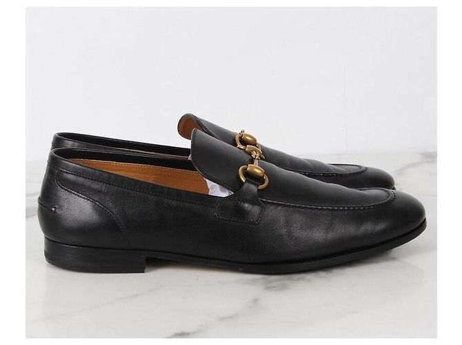 Gucci Mocassino in pelle con morsetto nero - vista 4