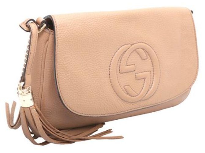 Gucci Borsa a Spalla e Borsa a Tracolla Soho Interlocking Gold Chain Marrone - vista 11