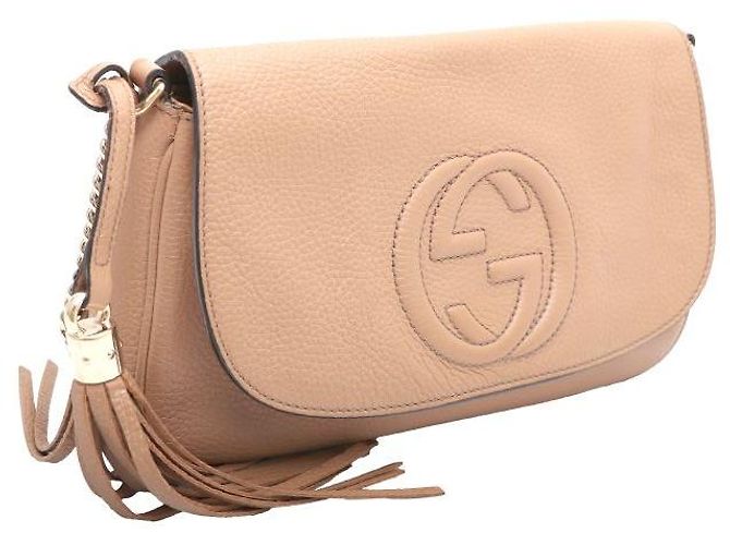Gucci Borsa a Spalla e Borsa a Tracolla Soho Interlocking Gold Chain Marrone - vista 2