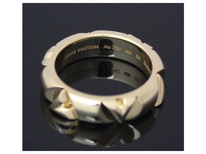 Louis Vuitton Anello LV Bolt in oro giallo - vista 4