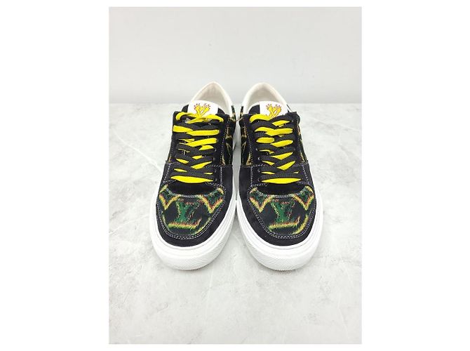 Louis Vuitton Sneakers LV Oli in jacquard monogram Nero - vista 3