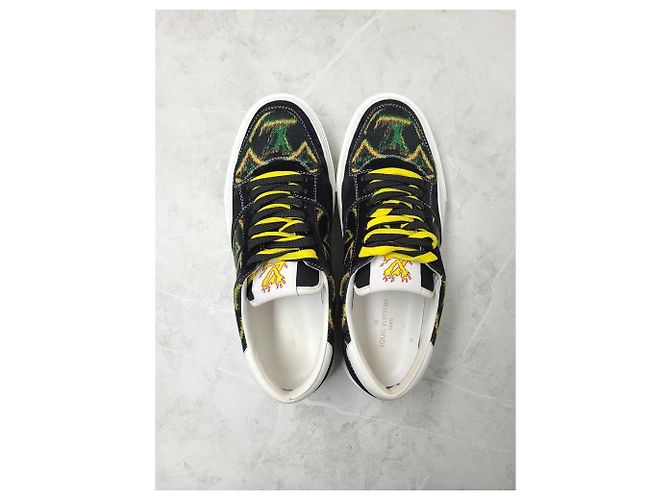Louis Vuitton Sneakers LV Oli in jacquard monogram Nero - vista 5