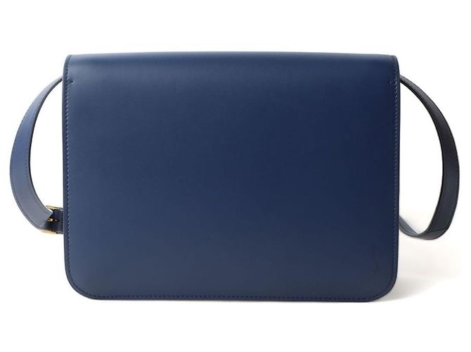 Burberry Leder TB Bag Medium Schultertasche mit Golddetails Blau - Ansicht 3