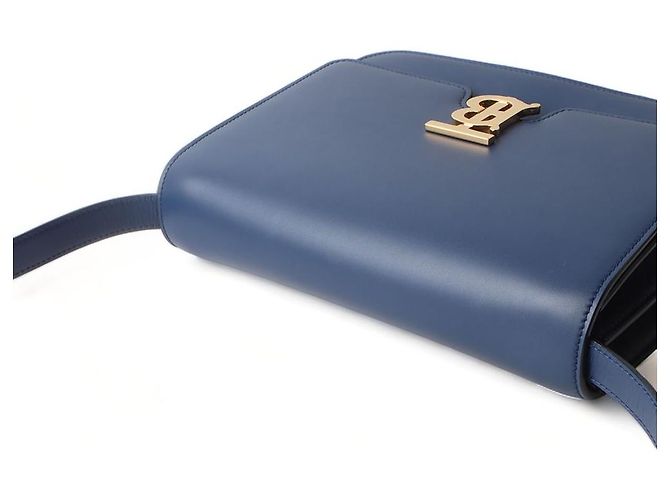 Burberry Leder TB Bag Medium Schultertasche mit Golddetails Blau - Ansicht 4