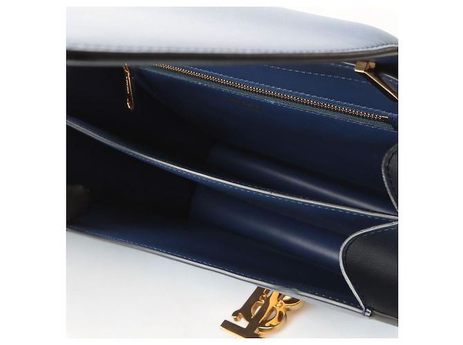 Burberry Leder TB Bag Medium Schultertasche mit Golddetails Blau - Ansicht 7