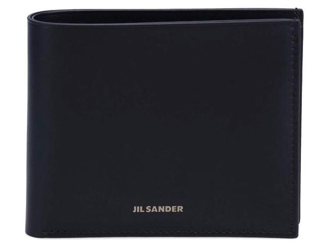 Portafoglio nero con taschino e logo Jil Sander - vista 10