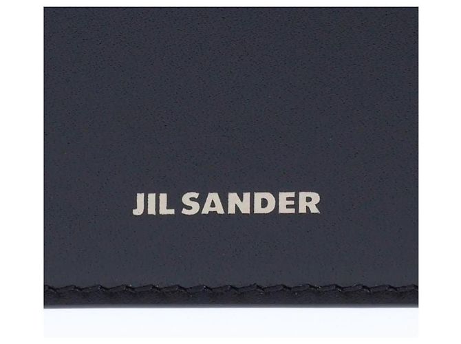 Portafoglio nero con taschino e logo Jil Sander - vista 15