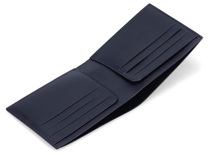 Portafoglio nero con taschino e logo Jil Sander - vista 4
