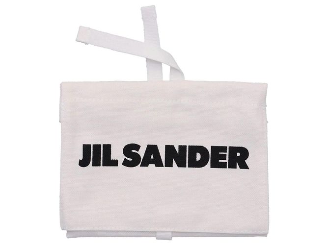 Portafoglio nero con taschino e logo Jil Sander - vista 8