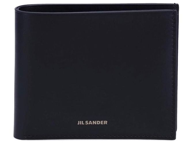 Portafoglio nero con taschino e logo Jil Sander - vista 9