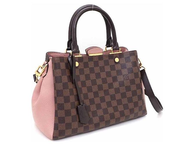 Louis Vuitton Borsa Tote e Borsa a Spalla Brittany BB in Damier Ebene Rosa - vista 2