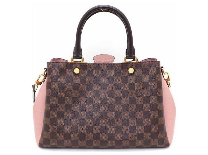 Louis Vuitton Borsa Tote e Borsa a Spalla Brittany BB in Damier Ebene Rosa - vista 3