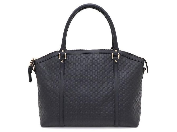 Borsa Tote e Borsa a Spalla in Pelle Gucci GG Micro Guccissima Nero - vista 3