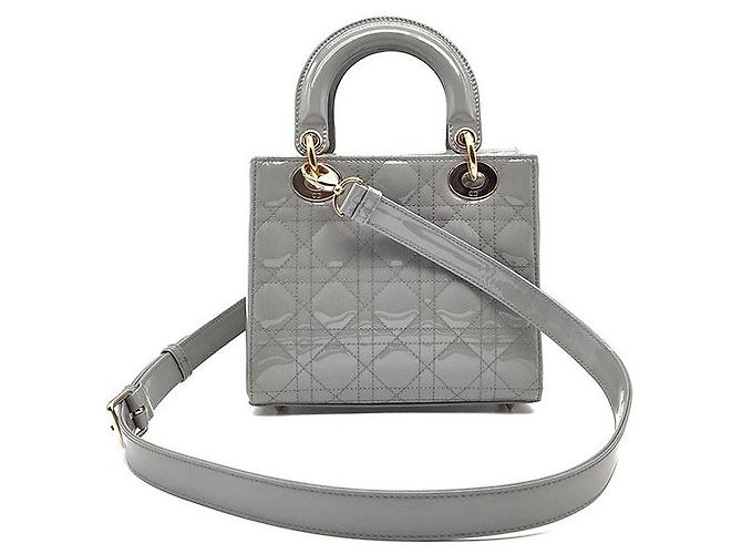 Borsa Christian Dior Lady Small Marrone - vista 3