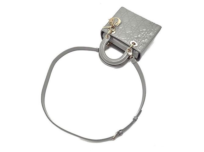 Borsa Christian Dior Lady Small Marrone - vista 4