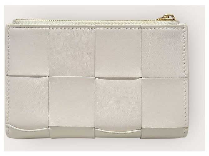 Bottega Veneta Tarjetero Cassette plegado chapado en oro blanco - vista 4