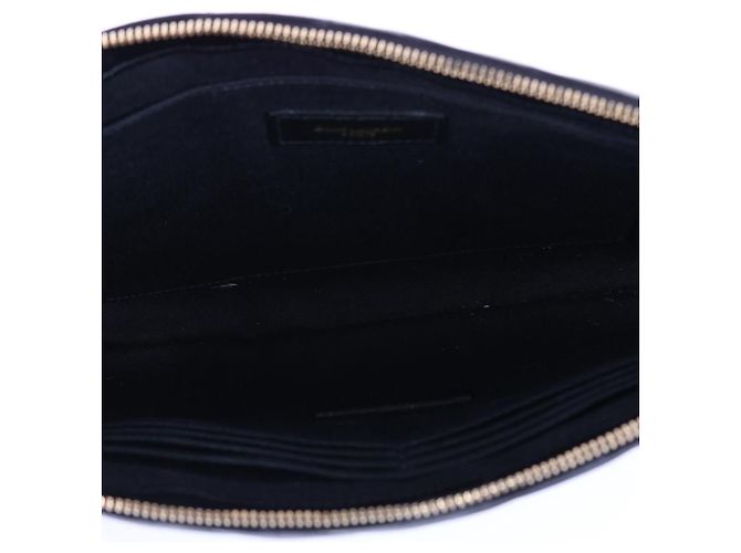Saint Laurent Clutch Medium Matelassé Oro - vista 10
