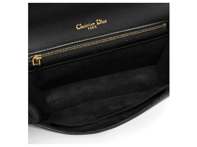 Bolso de hombro Diorama en piel de cordero negra Negro - vista 12