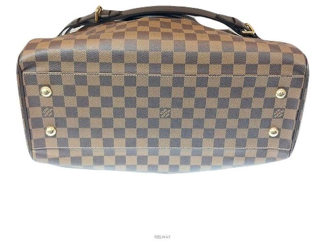 Louis Vuitton Borsa a Spalla Trevi in Tela Damier Ebene GM Marrone - vista 3