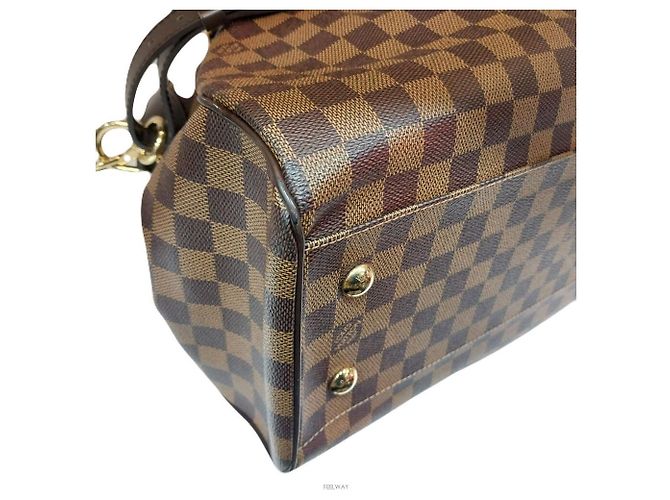 Louis Vuitton Borsa a Spalla Trevi in Tela Damier Ebene GM Marrone - vista 5