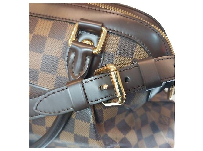 Louis Vuitton Borsa a Spalla Trevi in Tela Damier Ebene GM Marrone - vista 6