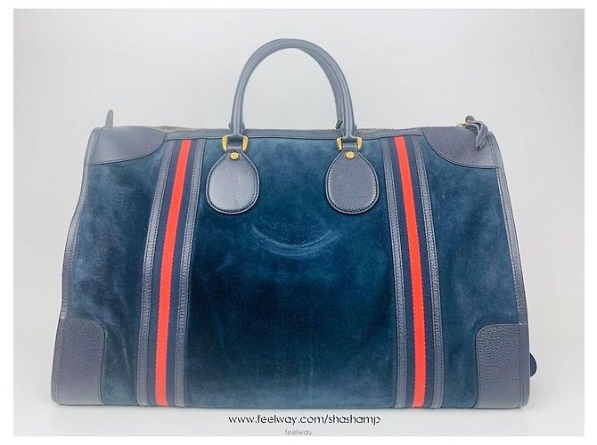 Gucci Borsa da viaggio in pelle scamosciata con icona teschio Multicolore - vista 2