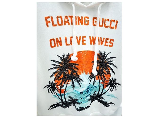 Gucci Kapuzenpullover mit Crystal Logo Stickerei XXS - Ansicht 2