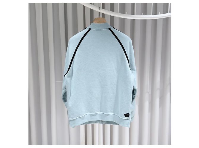 Hermès Giacca Varsity in cotone Blu - vista 5