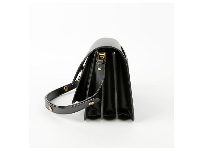 Marni Bolsa de ombro e transversal em couro preto, tamanho Medium - vista 4