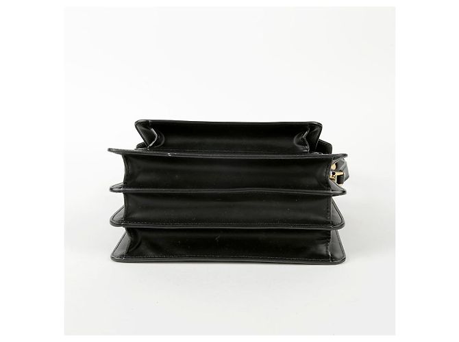 Marni Bolsa de ombro e transversal em couro preto, tamanho Medium - vista 6