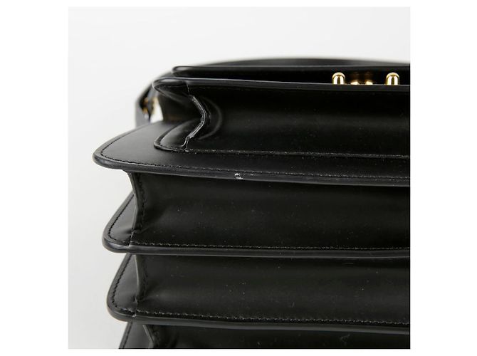 Marni Bolsa de ombro e transversal em couro preto, tamanho Medium - vista 7