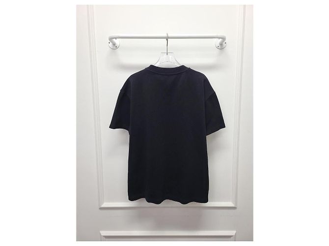 Louis Vuitton Schwarzes T-Shirt aus Piqué-Baumwolle mit Monogramm-Tasche - Ansicht 5