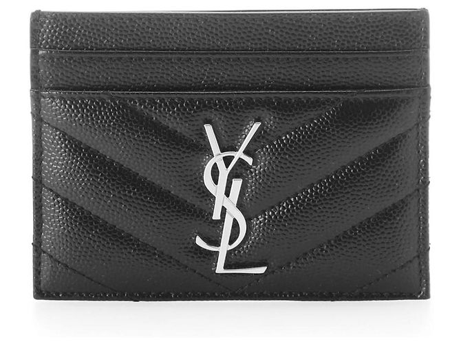 Tarjetero Monogram Saint Laurent Negro - vista 2