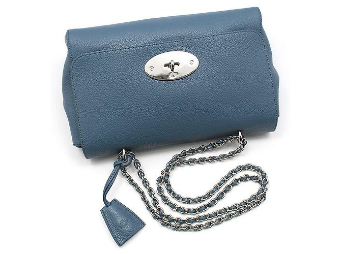 Mulberry Blaue Lily Leder Schultertasche Crossbody Bag, Größe Medium, Silber - Ansicht 3