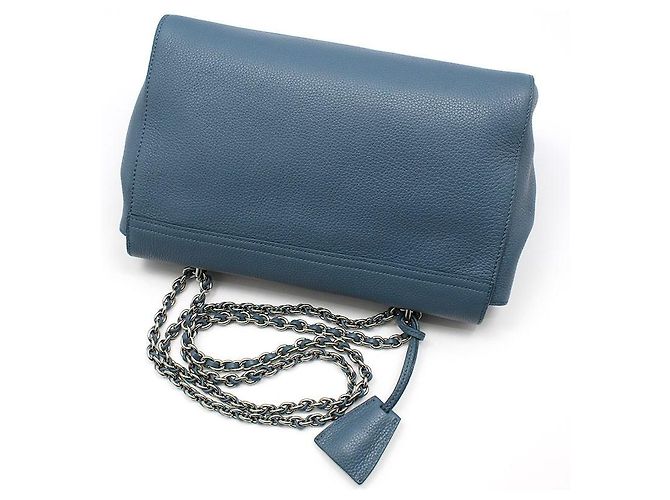 Mulberry Blaue Lily Leder Schultertasche Crossbody Bag, Größe Medium, Silber - Ansicht 4