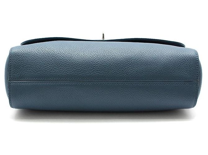 Mulberry Blaue Lily Leder Schultertasche Crossbody Bag, Größe Medium, Silber - Ansicht 5